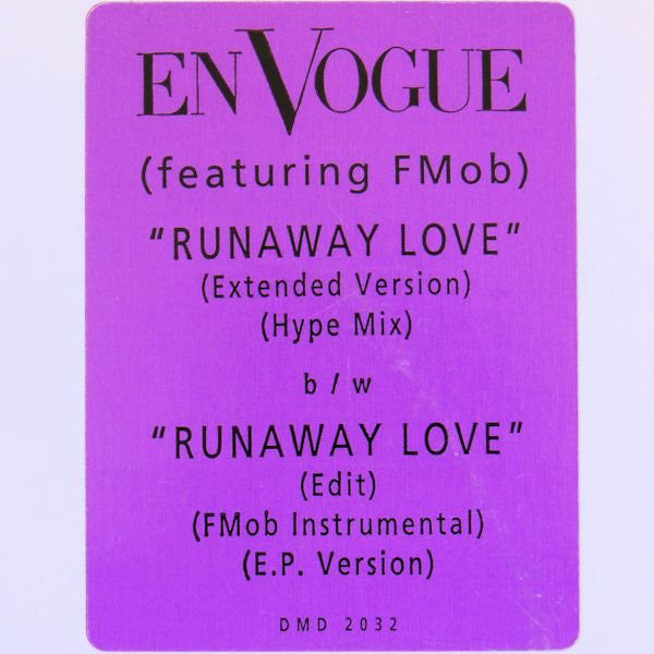 En Vogue Featuring F - Mob : Runaway Love (12", Promo)