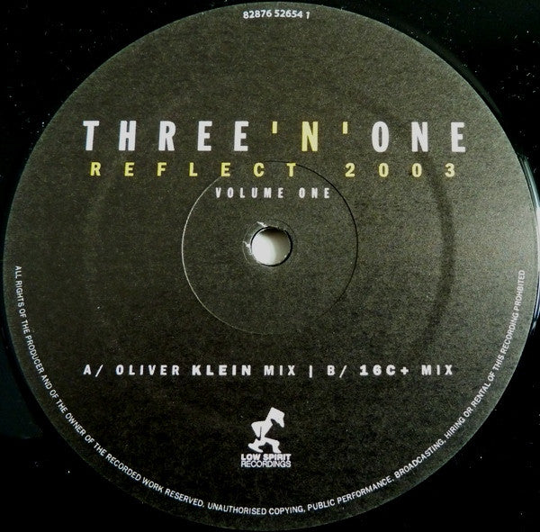 Three 'N One : Reflect 2003 (Volume One) (12")