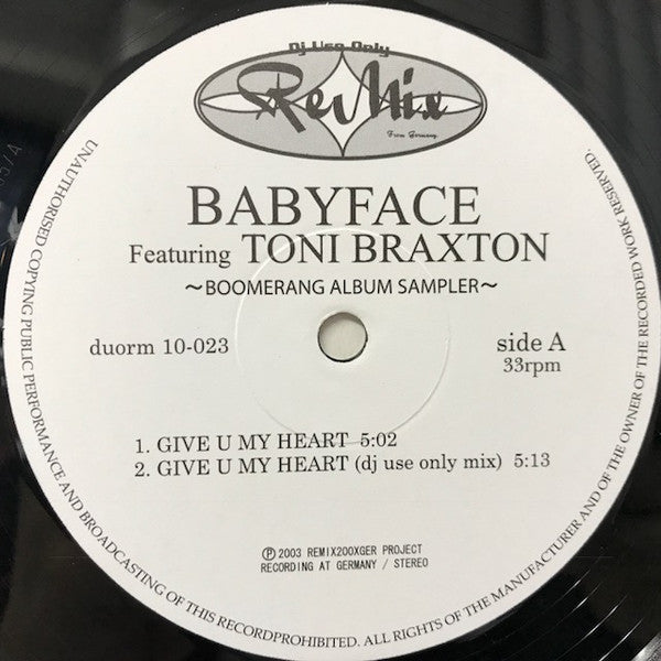 Various : Give U My Heart (12")