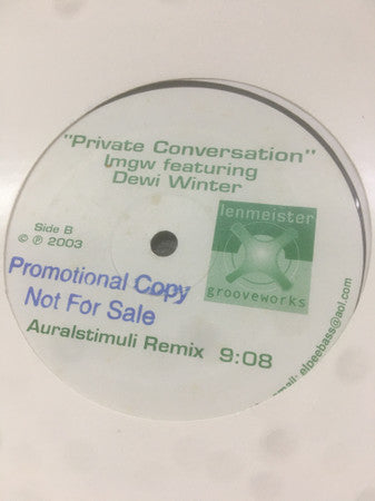 Imgw Featuring Dewi Winter : Private Conversation (12")