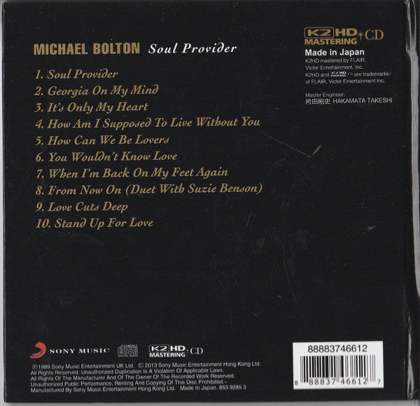 Michael Bolton : Soul Provider (CD, Album, Num, RE, RM, K2 )