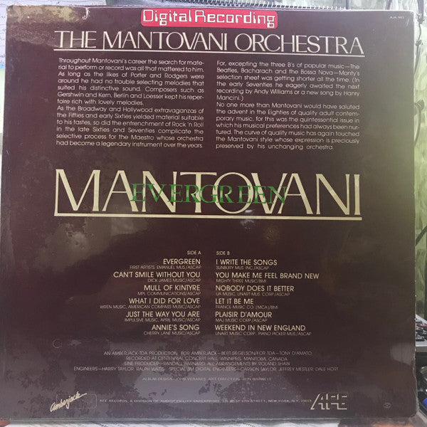 Mantovani, Mantovani And His Orchestra : Evergreen (LP)