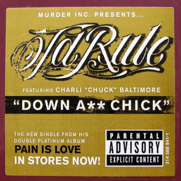 Ja Rule : Down A** Chick / Smokin And Ridin (12")