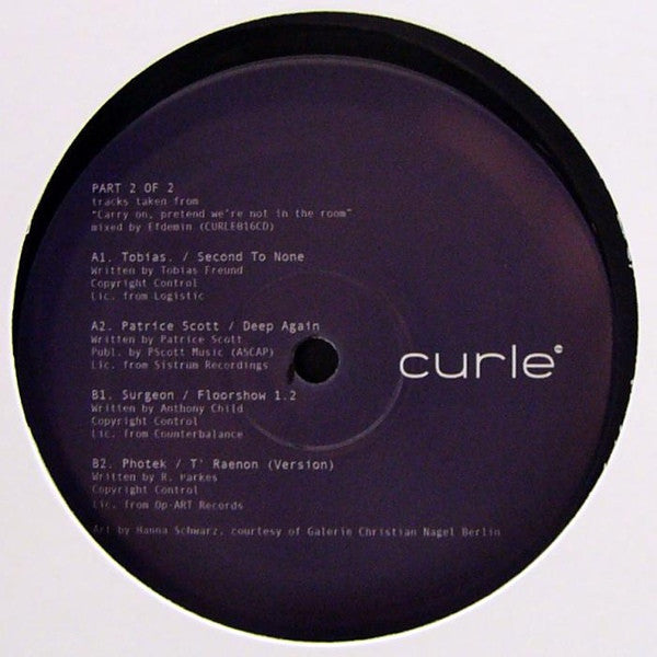 Various : Carry On, Pretend We're Not In The Room Part 2 (12", Comp, Smplr)