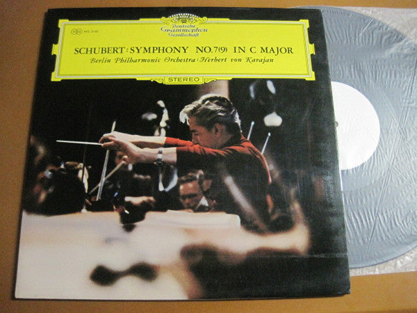 Franz Schubert - Berliner Philharmoniker • Herbert von Karajan : Symphony No.7(9) In C Major (LP, TP, Gat)