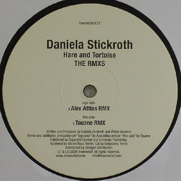 Daniela Stickroth : Hare And Tortoise (The Rmxs) (12", EP)