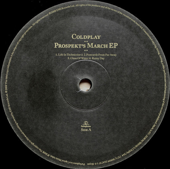 Coldplay : Prospekt's March EP (12", EP, Ltd)