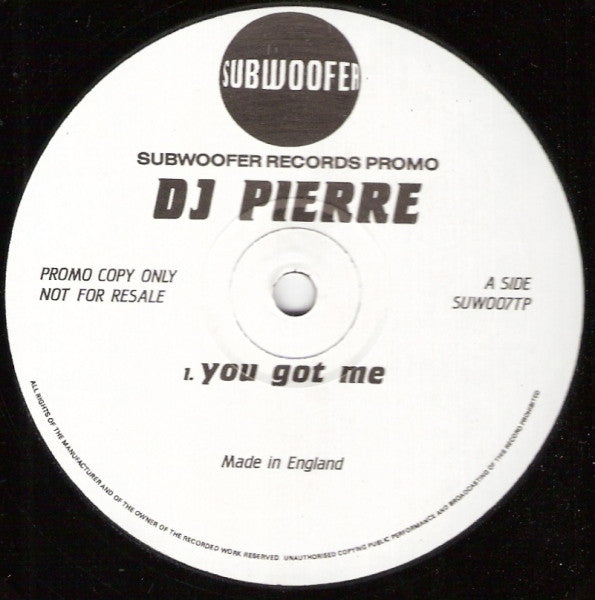 DJ Pierre : You Got Me (12", Promo)