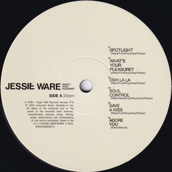 Jessie Ware : What's Your Pleasure? (LP, Album)