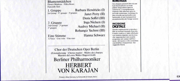 Richard Wagner, Peter Hofmann • Dunja Vejzović • Kurt Moll • José van Dam • Siegmund Nimsgern • Victor von Halem, Chor Der Deutschen Oper Berlin, Berliner Philharmoniker, Herbert Von Karajan : Parsifal (5xLP + Box)