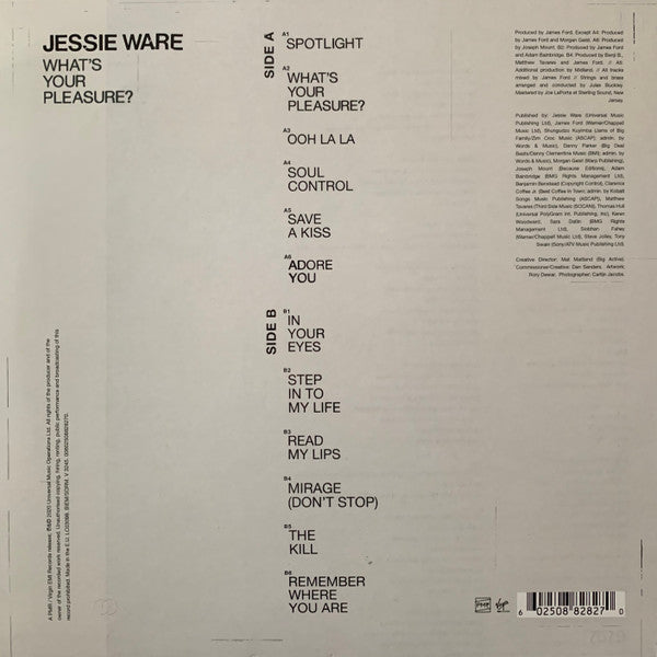 Jessie Ware : What's Your Pleasure? (LP, Album, Ltd, Whi)