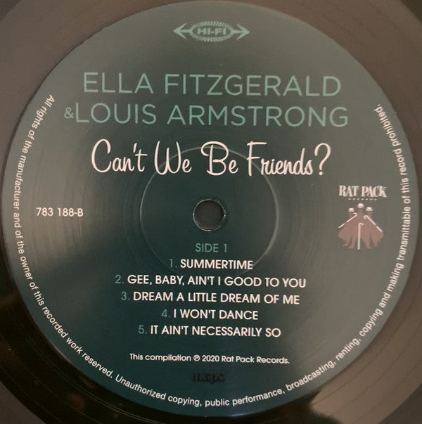 Ella Fitzgerald, Louis Armstrong : 11 Timeless Classics - Can't We Be Friends? (LP, Gre + CD + Comp, Ltd)