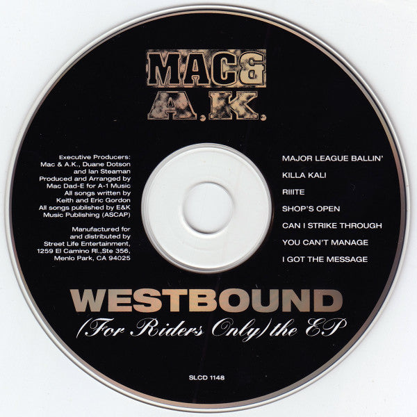 Mac & A.K. : Westbound (For Riders Only) The EP (CD, EP)