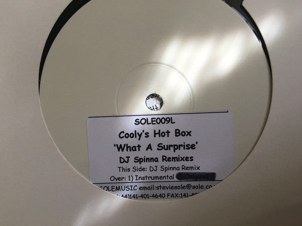 Cooly's Hot Box : What A Surprise (DJ Spinna Remixes) (12", Promo, W/Lbl)