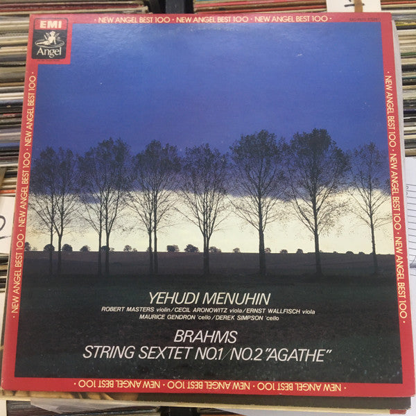 Johannes Brahms : Yehudi Menuhin • Robert Masters (2) • Cecil Aronowitz • Ernst Wallfisch • Maurice Gendron • Derek Simpson : String Sextets 1 & 2 (LP)