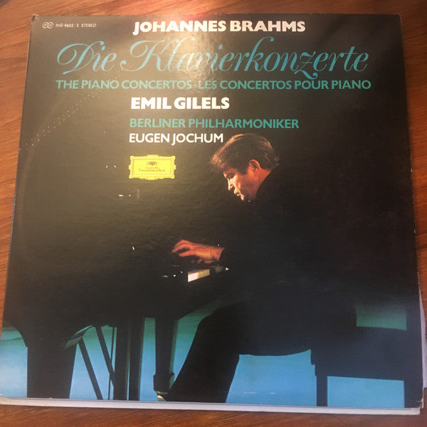 Johannes Brahms - Emil Gilels, Berliner Philharmoniker, Eugen Jochum : Die Klavierkonzerte • The Piano Concertos • Les Concertos Pour Piano (2xLP)