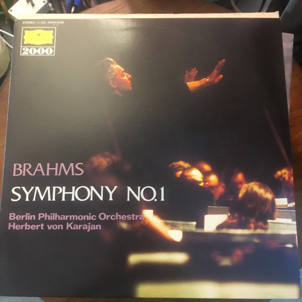 Johannes Brahms, Herbert von Karajan, Berliner Philharmoniker : Symphonie Nr. 1 C-Moll Op. 68 (LP)