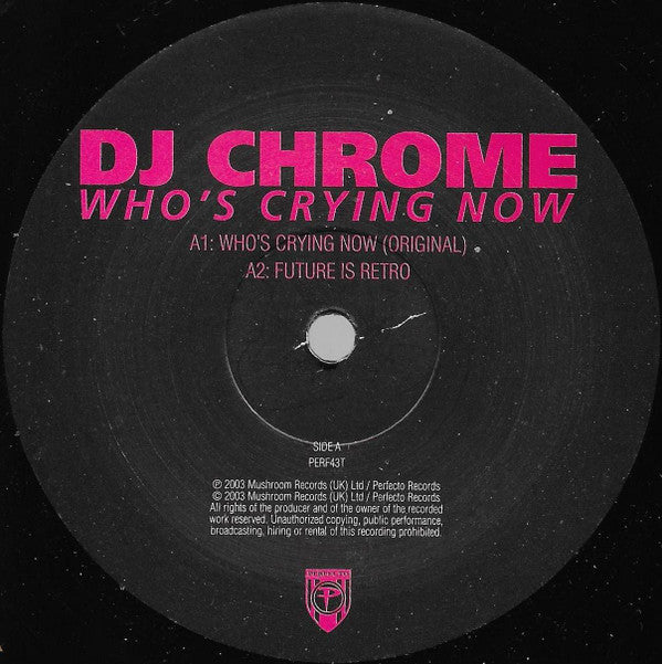 DJ Chrome : Who's Crying Now (12")