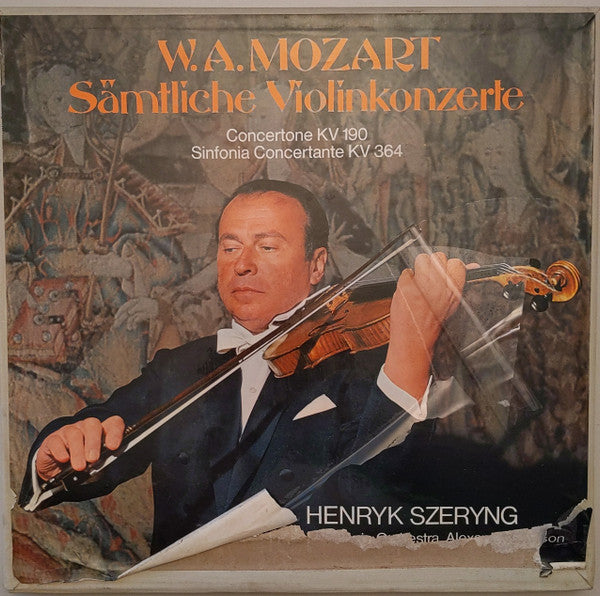 Wolfgang Amadeus Mozart, Henryk Szeryng, New Philharmonia Orchestra, Alexander Gibson : Sämtliche Violinkonzert (4xLP + Box)