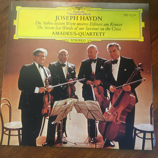 Joseph Haydn, Amadeus-Quartett : Les Sept Dernières Paroles Du Christ En Croix (LP)