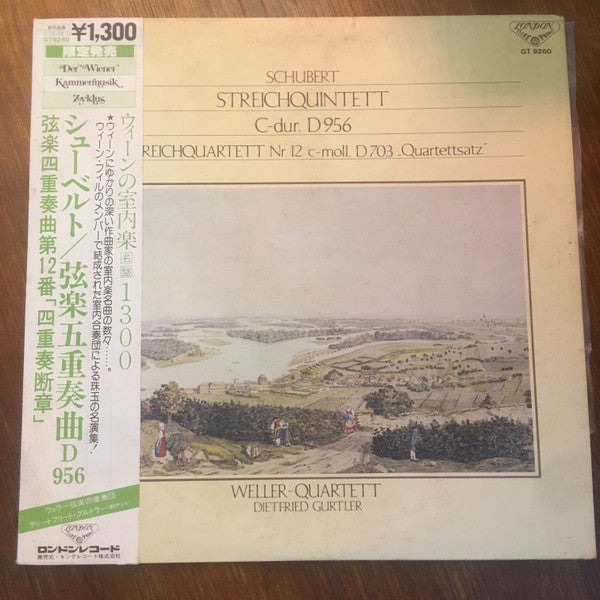 Franz Schubert / Weller-Quartett : Quintet In C Major, Op. 163, Quartettsatz In C Minor, Op. Posth. (LP, RE)