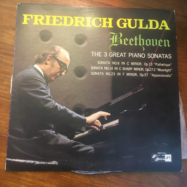 Ludwig van Beethoven, Friedrich Gulda : Sonata No. 8 En Do Menor, <<Patética>> - Sonata No. 14 En Do Sost. Menor, <<Claro De Luna>> - Sonata No. 23 En Fa Menor, <<Appassionata>> (LP)