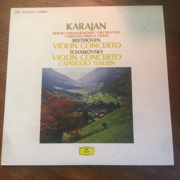 Ludwig van Beethoven - Pyotr Ilyich Tchaikovsky - Christian Ferras, Berliner Philharmoniker, Herbert von Karajan : Die Violinkonzerte (2xLP, Comp)