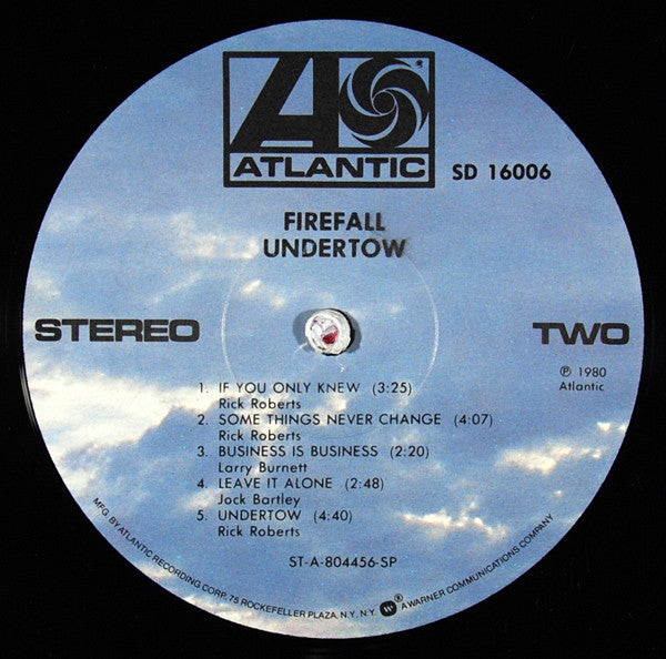 Firefall : Undertow (LP, Album, SP )