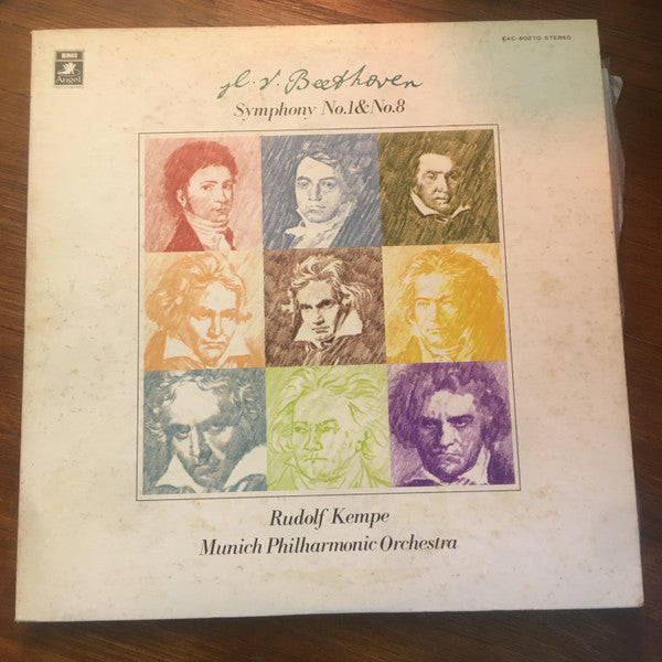 Ludwig van Beethoven, Rudolf Kempe, Münchner Philharmoniker : Symphony No. 1 & No. 8 (LP, Quad)