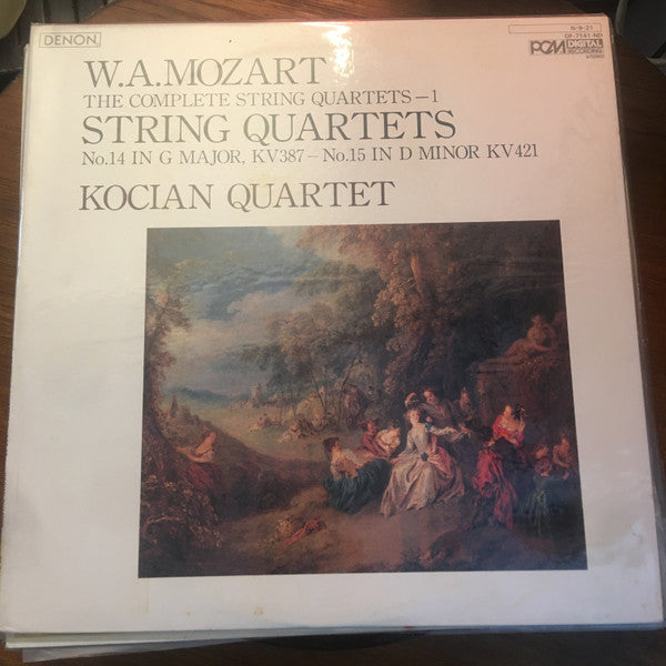 Wolfgang Amadeus Mozart, Kocian Quartet : The Complete String Quartets- 1 - String Quartets No. 14 In G Major, Kv 387 - No. 15 In D Minor, Kv 421 (LP)