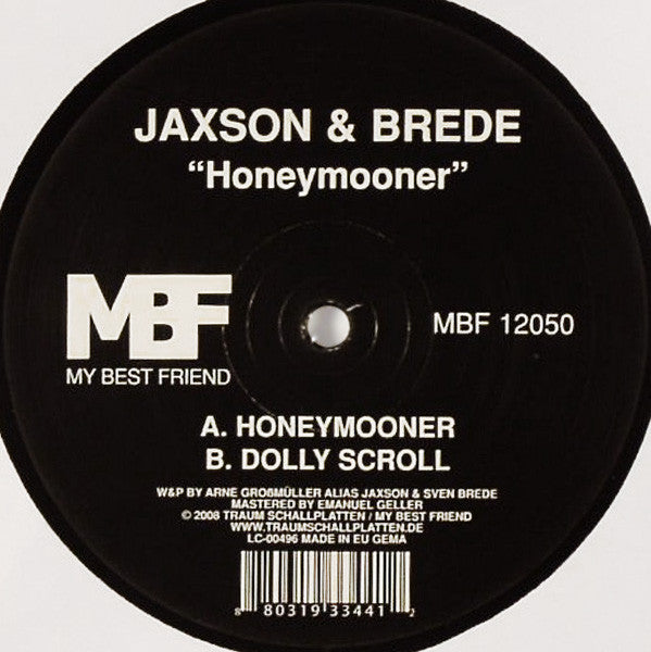 Jaxson (2) & Sven Brede : Honeymooner (12")