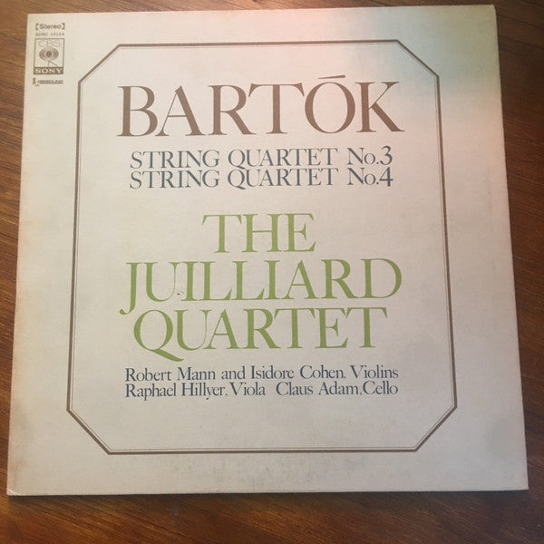 Béla Bartók - Juilliard String Quartet : String Quartets Nos. 3 & 4 (LP, Gat)