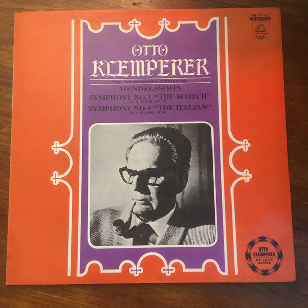 Felix Mendelssohn-Bartholdy / Otto Klemperer, Philharmonia Orchestra : Symphonie No. 3 Scottish / Symphonie No. 4 Italian (LP, Comp, Gat)