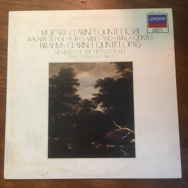 Wolfgang Amadeus Mozart / Richard Wagner / Johannes Brahms, Mitglieder Des Wiener Oktetts, Alfred Boskovsky : Clarinet Quintet, K.581 / Adagio For Clarinet And Strings Quintet / Clarinet Quintet Op.115 (LP)