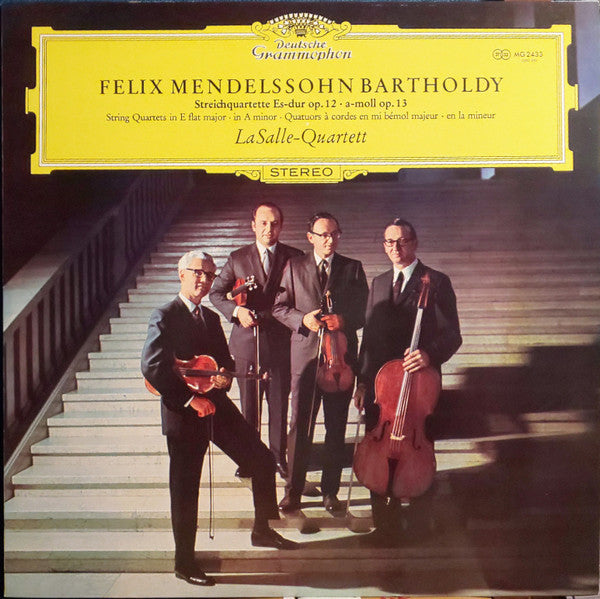 Felix Mendelssohn-Bartholdy - Lasalle Quartet : Streichquartette Es-dur Op. 12 • A-moll Op. 13 (LP)