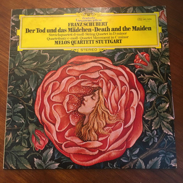 Franz Schubert, Melos Quartett : Der Tod Und Das Mädchen • Death And The Maiden  (Streichquartett D-Moll • String Quartet In D Minor) / Quartettsatz C-Moll • Quartet Movement In C Minor (LP)