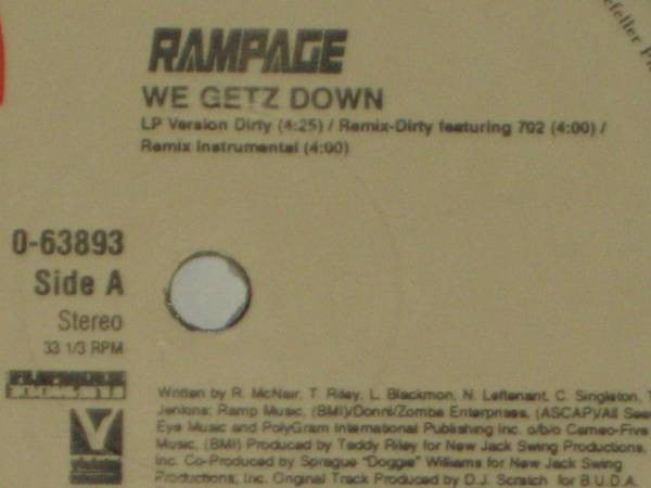 Rampage (2) : We Getz Down (12")