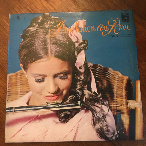 Roger Bourdin, Annie Challan : Invitation Au Rêve - Pieces Celebres Pour Flute Et Harpe (LP, Album, Gat)