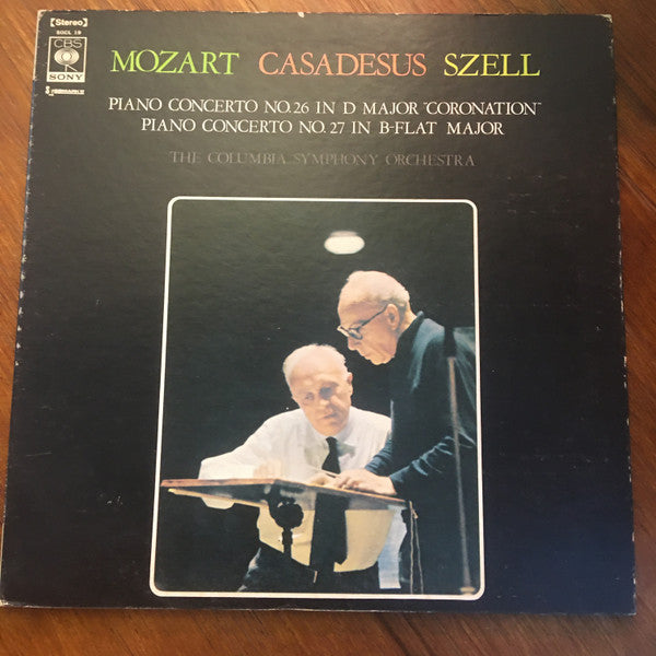 Wolfgang Amadeus Mozart — Robert Casadesus , Piano George Szell , Conductor Columbia Symphony Orchestra : Piano Concerto No. 26 In D Major "Coronation", Piano Concerto No. 27 In B-Flat Major (LP, Album, RE, Gat)