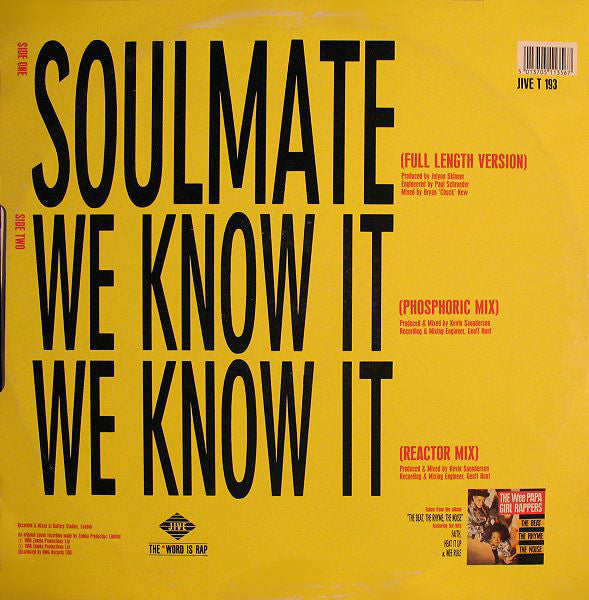 Wee Papa Girl Rappers : Soulmate (12", Bla)