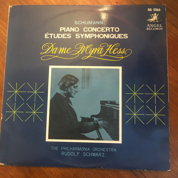 Robert Schumann, Myra Hess, Philharmonia Orchestra, Rudolf Schwarz : Concerto In A Minor / Etudes Symphoniques (LP, Mono, Red)