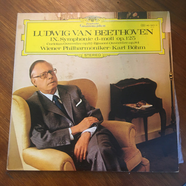 Ludwig Van Beethoven, Wiener Philharmoniker, Karl Böhm : IX. Symphonie D-moll Op. 125・Coriolan-Ouvertüre Op. 62・Egmont-Ouvertüre Op. 84 (2xLP, Gat)