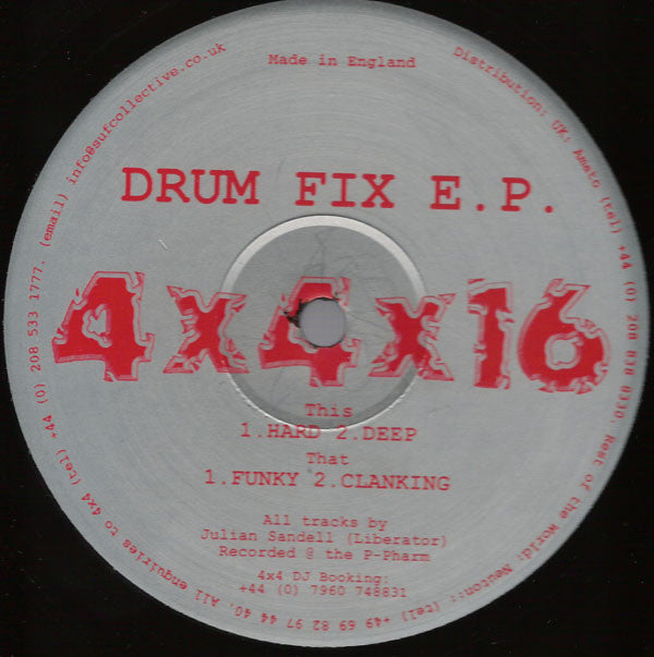 Julian Sandell : Drum Fix E.P. (12", EP)