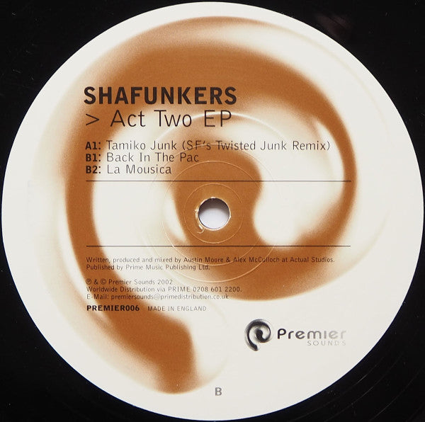 Shafunkers : Act Two EP (12", EP)