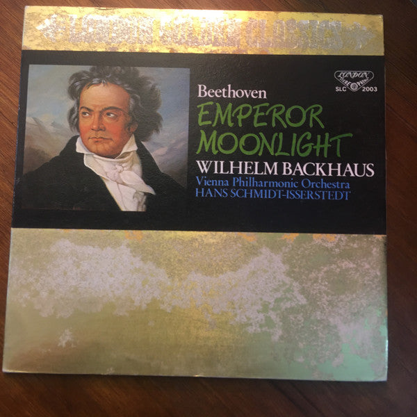 Ludwig van Beethoven, Wilhelm Backhaus, Wiener Philharmoniker, Hans Schmidt-Isserstedt : Emperor / Moonlight (LP, Comp, Gat)