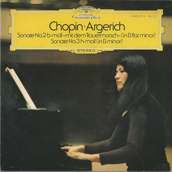 Frédéric Chopin · Martha Argerich : Sonate No.2 B-moll »Mit Dem Trauermarsch« (In B Flat Minor) / Sonate No.3 H-moll (In B Minor) (LP, Album, RE)