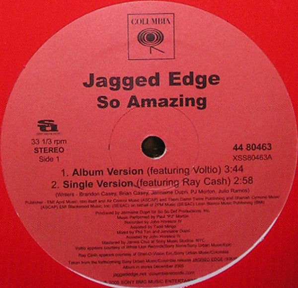 Jagged Edge (2) : So Amazing (12")