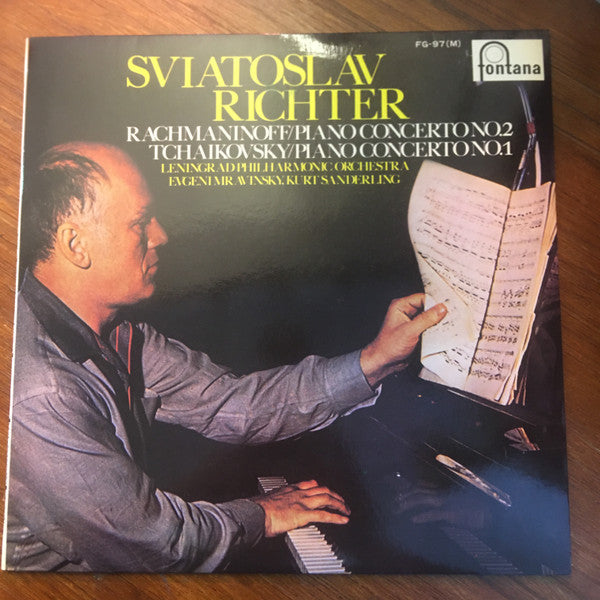 Pyotr Ilyich Tchaikovsky, Sergei Vasilyevich Rachmaninoff -  Sviatoslav Richter : Piano Concerto No.2 / Piano Concerto No.1 (LP, Comp, Mono)