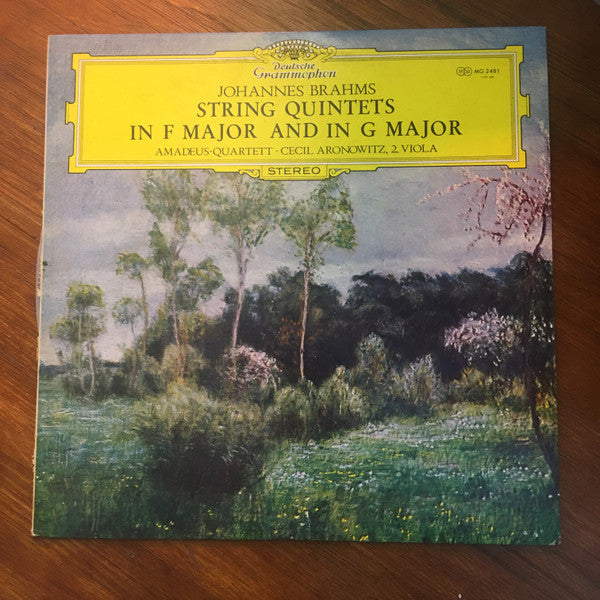 Johannes Brahms ‧ Amadeus-Quartett ‧ Cecil Aronowitz : String Quintets No.1 & No.2 (LP, RE)