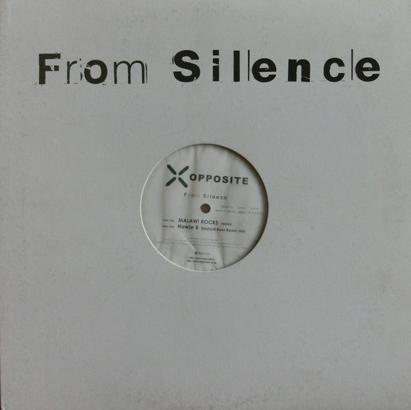 Opposite (2) : From Silence (12", Promo)